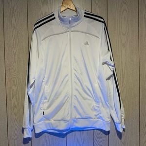 Adidas Essential White Track Jacket Men's Training Size L